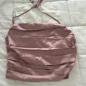 ASTR cowl neck halter top Size M